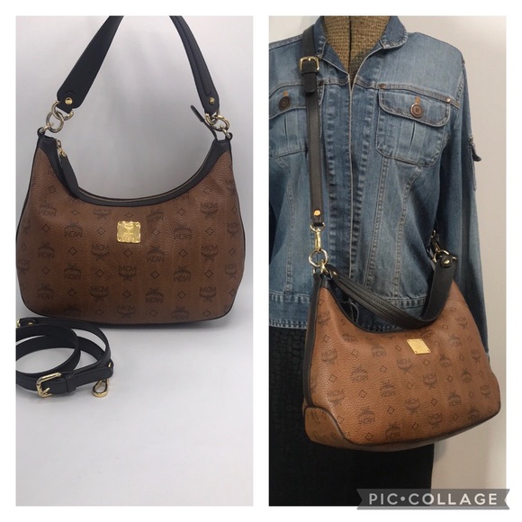 MCM Handbags - Rare Authentic MCM Brown Leather Hobo Crossbody❤️